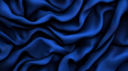 Obraz premium Abstract Blue Draped Fabric Background