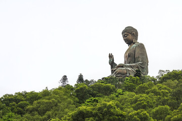 Big Buddha on Lantau Island. Hong Kong. China. Asia