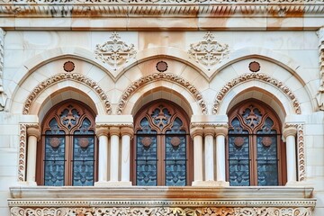Obraz premium Intricate Facade of a Synagogue
