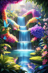Fototapeta premium Fantasy world generated AI.