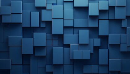 Abstract Blue Geometric Pattern