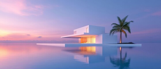 Fototapeta premium Innovative Climate Resilient Architecture Design for Adapting to Rising Sea Levels