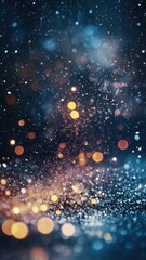 Dreamy, defocused lights creating a cosmic atmosphere