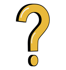 3d Question Mark Cartoon Style Clipart Question Mark Without Background Transparent Background Question Icons, Vector Illustration