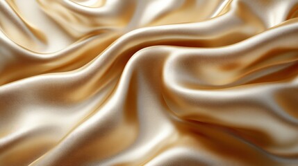 Fototapeta premium Smooth Golden Silk Fabric Texture