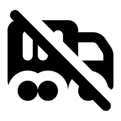 No Truck Container Icon