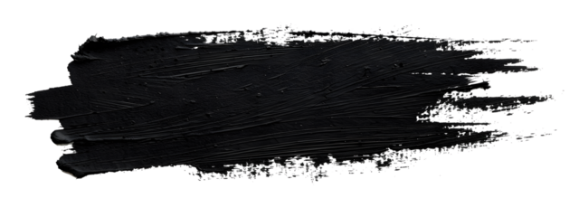 Black marker paint texture isolated on white background