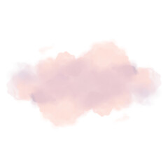 Sunset cloud watercolor style