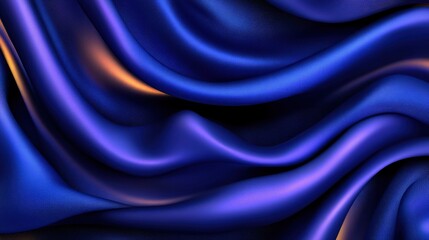 Obraz premium Abstract Blue Satin Fabric Texture Background