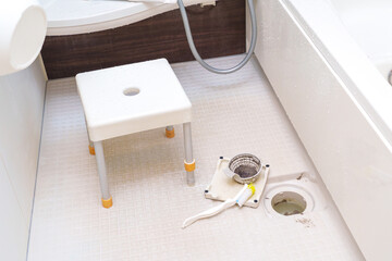 お風呂の排水溝の汚れ