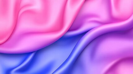 Obraz premium Abstract Pink and Blue Silk Fabric Background