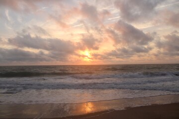 Sunrise on the beach 