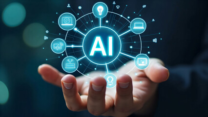 AI Generative Systems Unveiled in a Striking Holographic Display