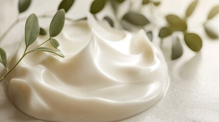 Creamy white texture with soft swirls. Perfect for showcasing beauty products and skincare routines.
