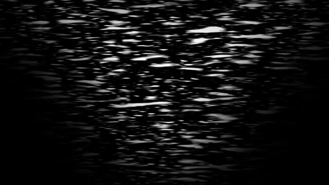 white rippling water on a black background or alpha channel
