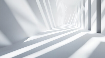 Obraz premium abstract background with lines, Paper Ream. Blank Pages Stack on White Background for Copy Space.