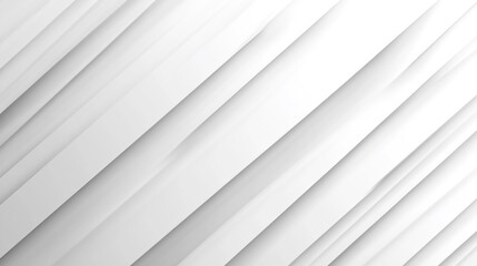 Fototapeta premium Abstract White Geometric Shapes with Shadows, White luxury background with grey shadow diagonal stripes.