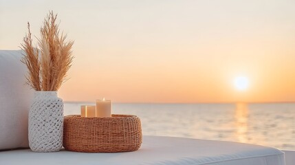 Romantic Yacht Wedding Celebration at Sunset - Elegant Luxury Gathering on the Sea with Stunning Horizon and Intimate Decor for Unforgettable Moments