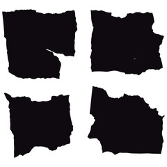 Grunge texture in black.  ripped and separated paper.
