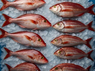 Fresh Red Snapper on Ice   Seafood Market