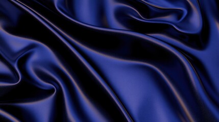 Obraz premium Abstract Blue Silk Fabric Drape