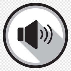 Speaker icon set. volume icon vector. loudspeaker icon vector. sound symbol. EPS 10.