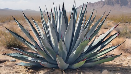 Agave Plant with Sharp Leaves