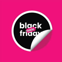 Black Friday sale pink sticker