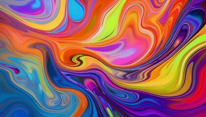 Obraz premium Bright and lively liquid background for creative illustrations