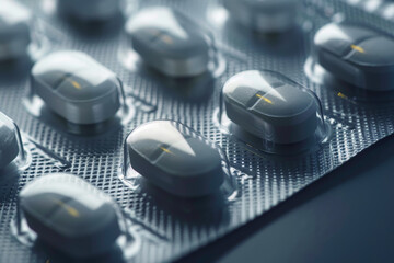 A close up of pills in a plastic container