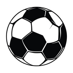 Soccer ball silhouette vector