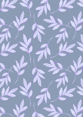 seamless leaves pattern