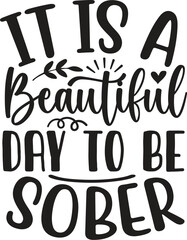 Retro Sobriety Shirt It's A Beautiful Day To Be Sober Shirt Addiction Recovery Addiction Counselor Shirt Mental Health Shirt, Sober AF Shirt