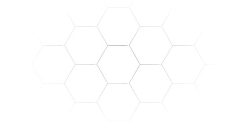 Seamless pattern with hexagons. 3d Hexagonal structure futuristic white background and Embossed Hexagon. Surface polygon pattern with glowing hexagon paper texture and futuristic business.