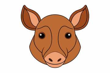 cartoon illustration of a giraffe