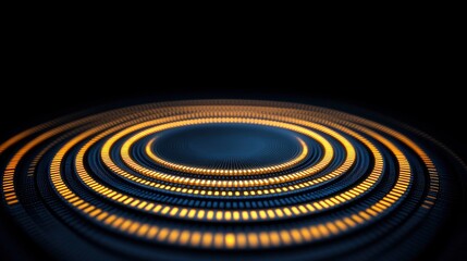 Fototapeta premium Abstract Circular Background with Glowing Lights
