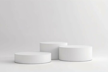 White podium stand 