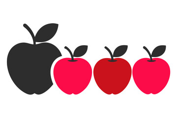 red apples with drops