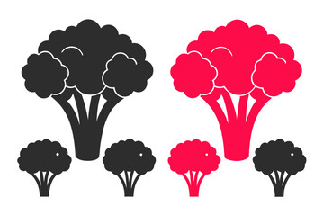 A vector illustration of a beautiful set of tree and plant icons, perfect for spring nature design with green leaves and branches symbolizing growth and environment