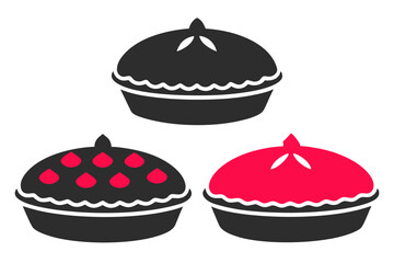 A delightful vector illustration of a set of sweet dessert cupcakes and birthday cakes with cream and fruit, perfect for any party celebration