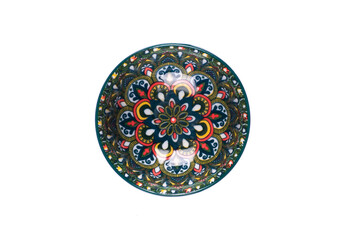 uzbek tea bowl isolated on white background