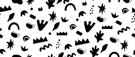 Vector seamless background. Minimalistic abstract pattern. Modern print on a light background. Ideal for textile design, screensavers, covers, cards, invitations and posters.