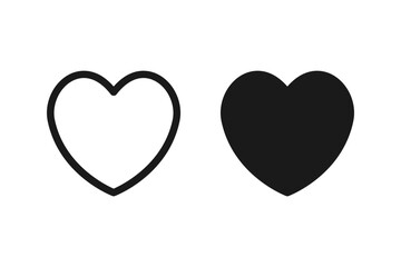 Love Heart icon. for mobile concept and web design vector. color editable