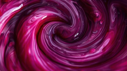 Swirling berry juice vortex, deep purples and reds blending in an abstract swirl