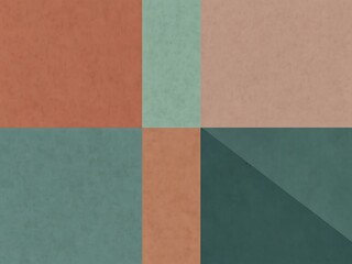 Modern minimalist geometric shapes in pastel colors.