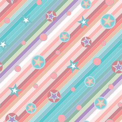 Naklejka premium Shining Stars in Cream Pink, browns, whites,Beige colours natural colour ,seamless pattern ,prints background 