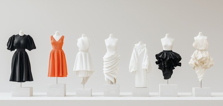 A fashion designer using AI to predict style trends and create designs accordingly, AI trend prediction, fashion innovation