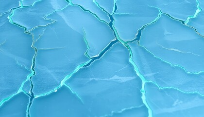 Obraz premium Sharp jagged ice cracks with glowing accents for mobile customization