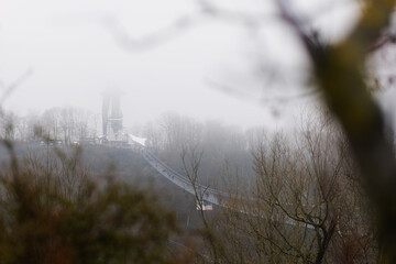 Harzdrenalin Titan RT Rappbodetalsperre im Nebel