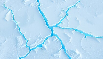 Cold sharp ice surface with glowing fractures for digital screen backgrounds